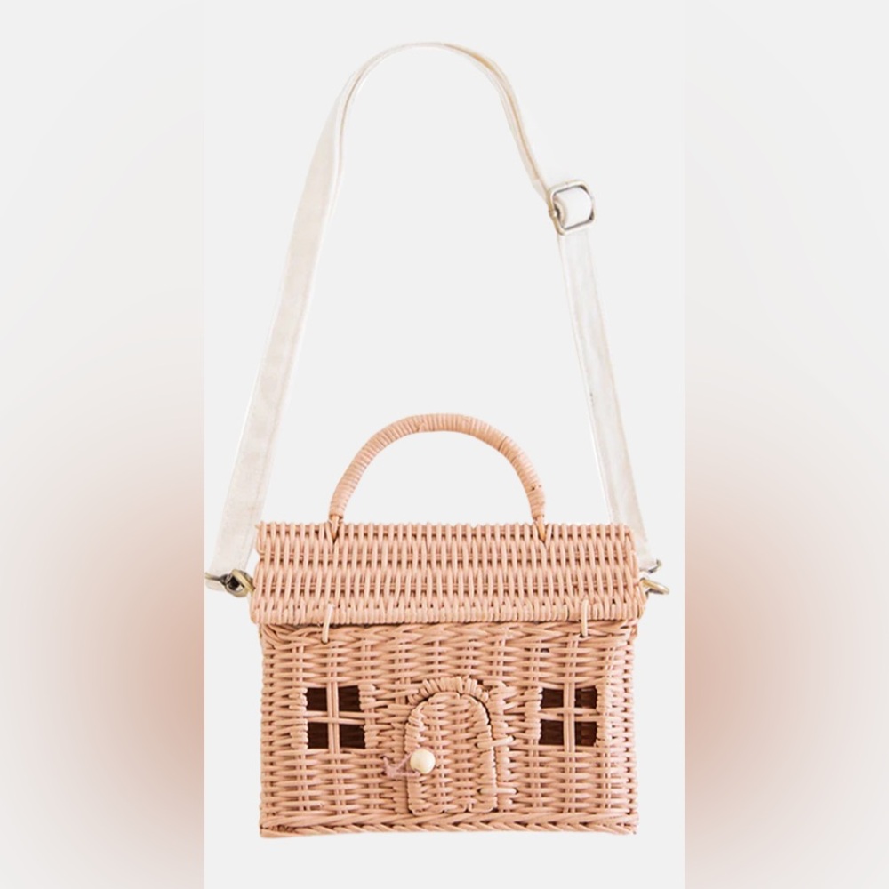 Olli Ella House rattan purse small NWT